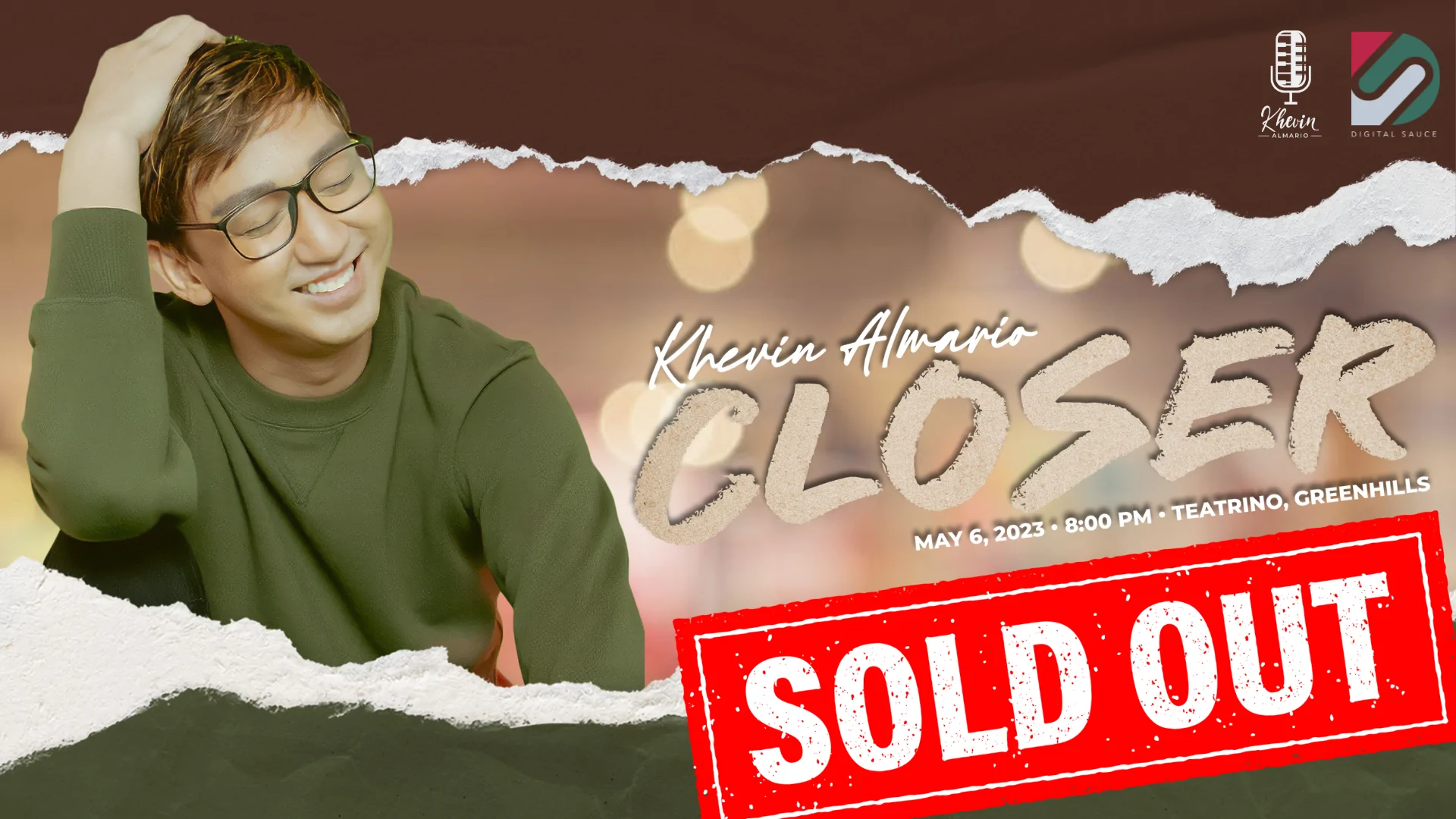 Khevin Almario and Closer concert is SOLD OUT