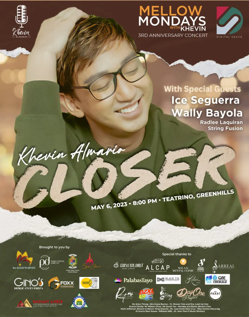 Closer the mellow mondays with khevin poster
